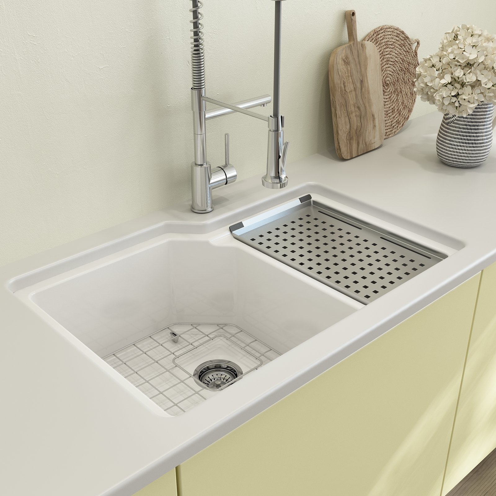 Colander Tray for Fireclay Workstation Sinks Colander Tray for